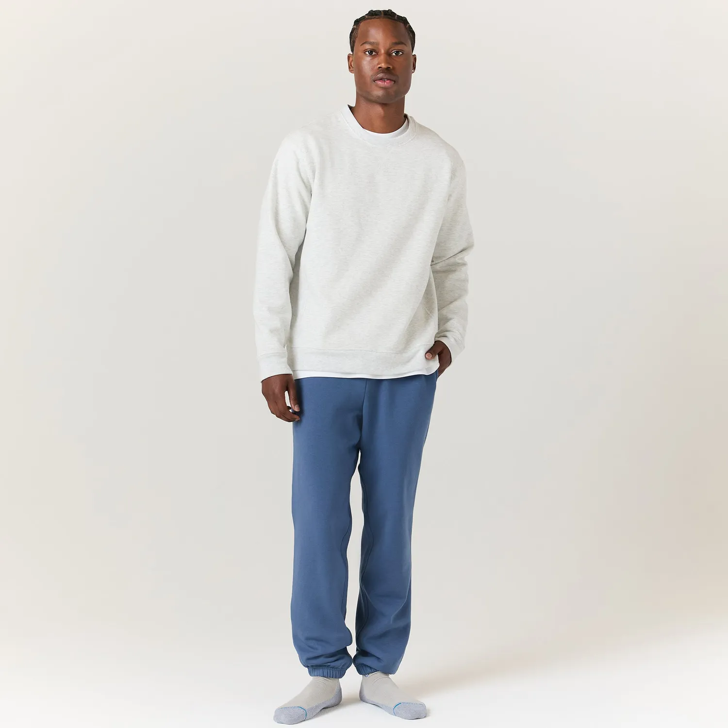 Stance Aura sweatpants sea blue bløde