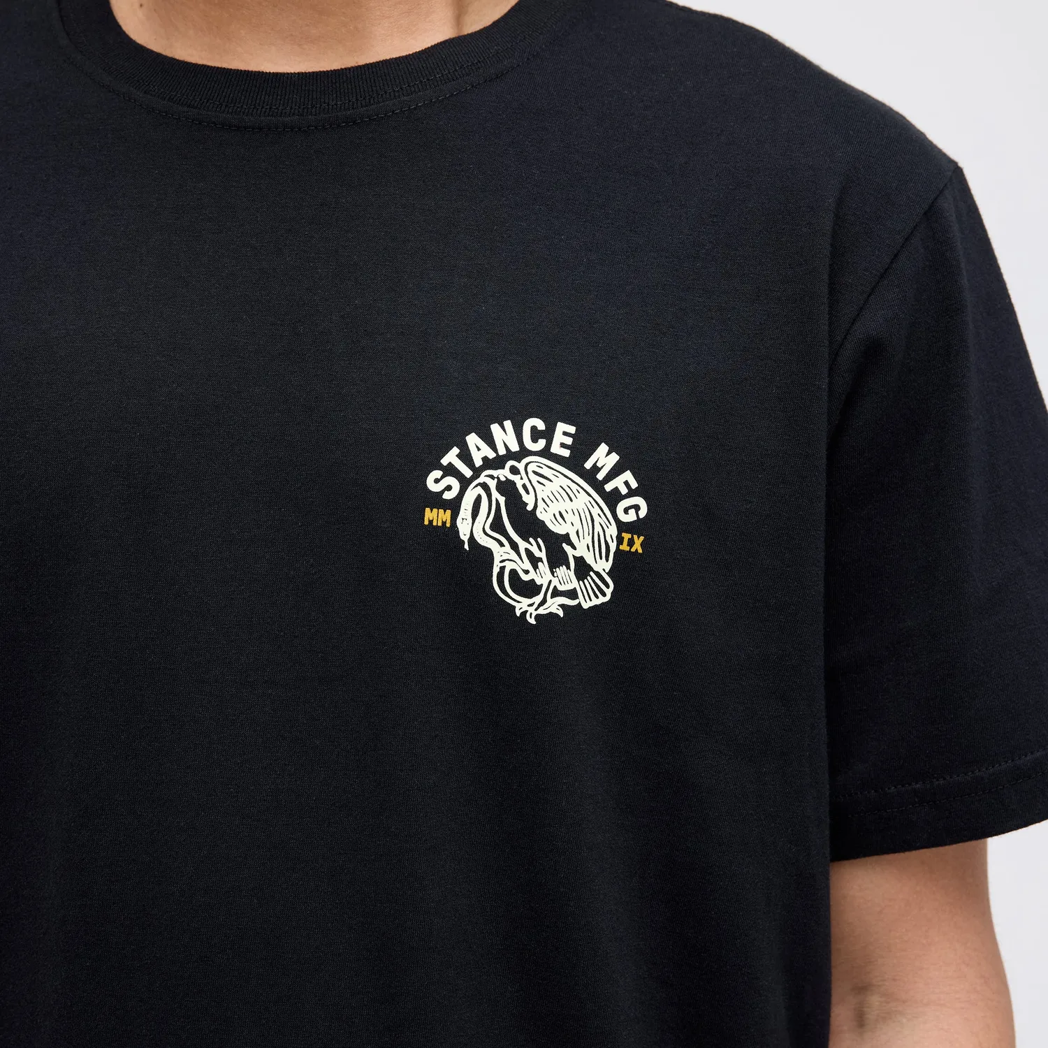Stance Classic Prey T-shirt sort mellemvægt bomuld