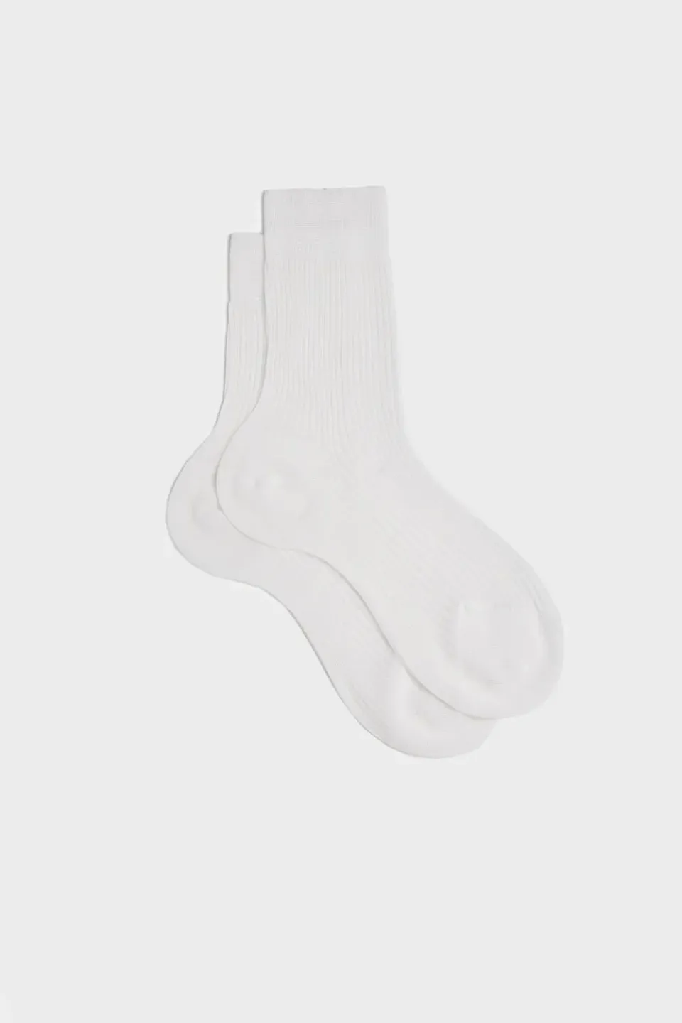 Bresciani Essentials Gaia strømper white bomuld