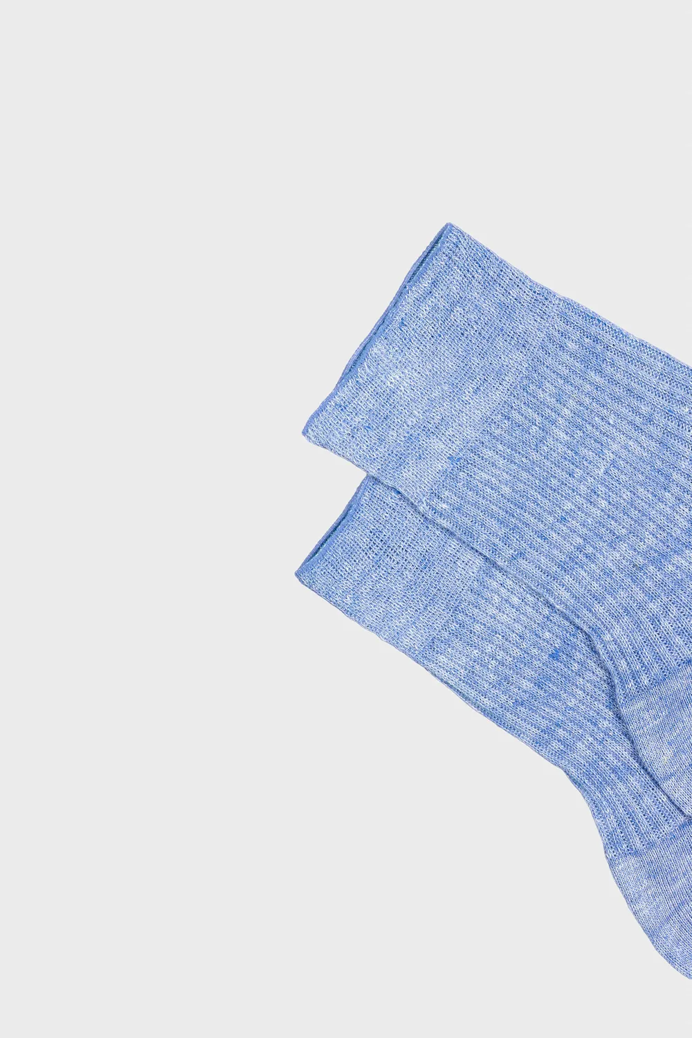 Bresciani Essentials Sara damesokker cerulean hør