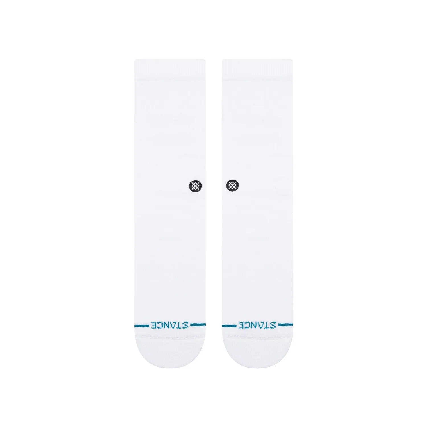 Stance Icon Crew strømper hvid – kæmmet bomuld