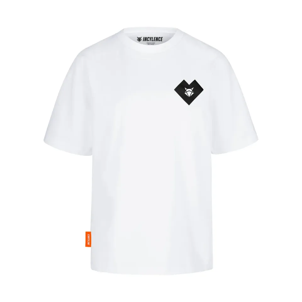 Incylence One V2 t-shirt dame hvid oversized bomuld