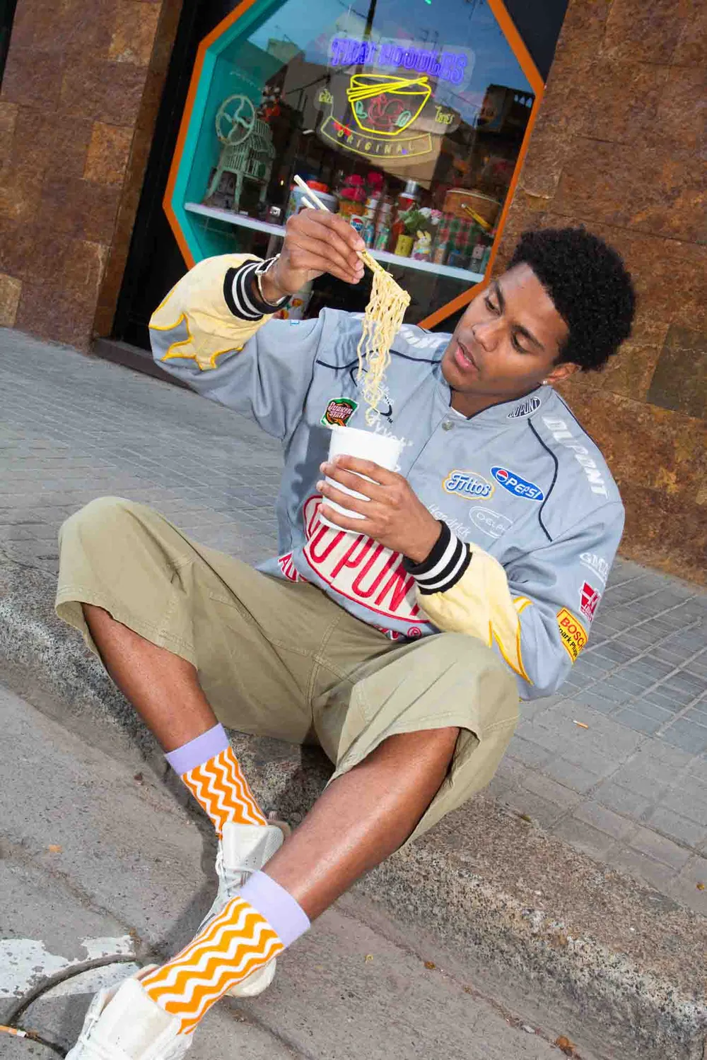 Eat My Socks Instant Ramen Chicken sokker nudel