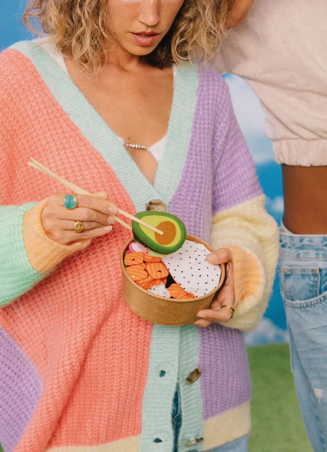 Eat My Socks Poke Bowl sokker 2 par bomuld