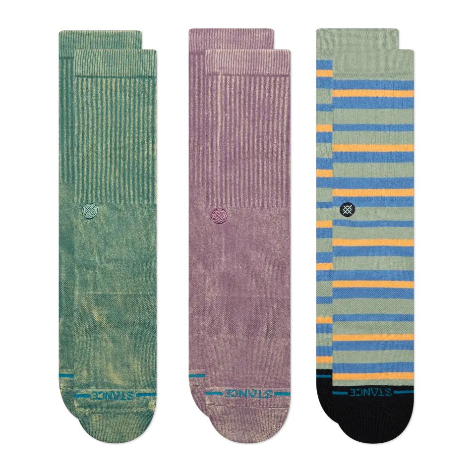 Stance Icon crew strømper 3-pak blå medium