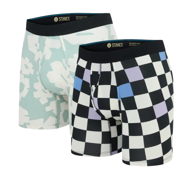 Stance Pattern Wholester boxershorts grøn 2-pak støtte