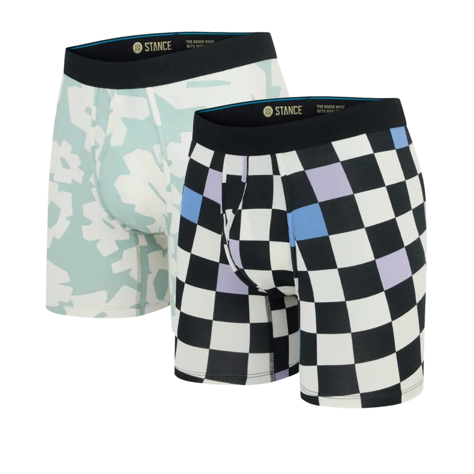 Stance Pattern Wholester boxershorts grøn 2-pak støtte