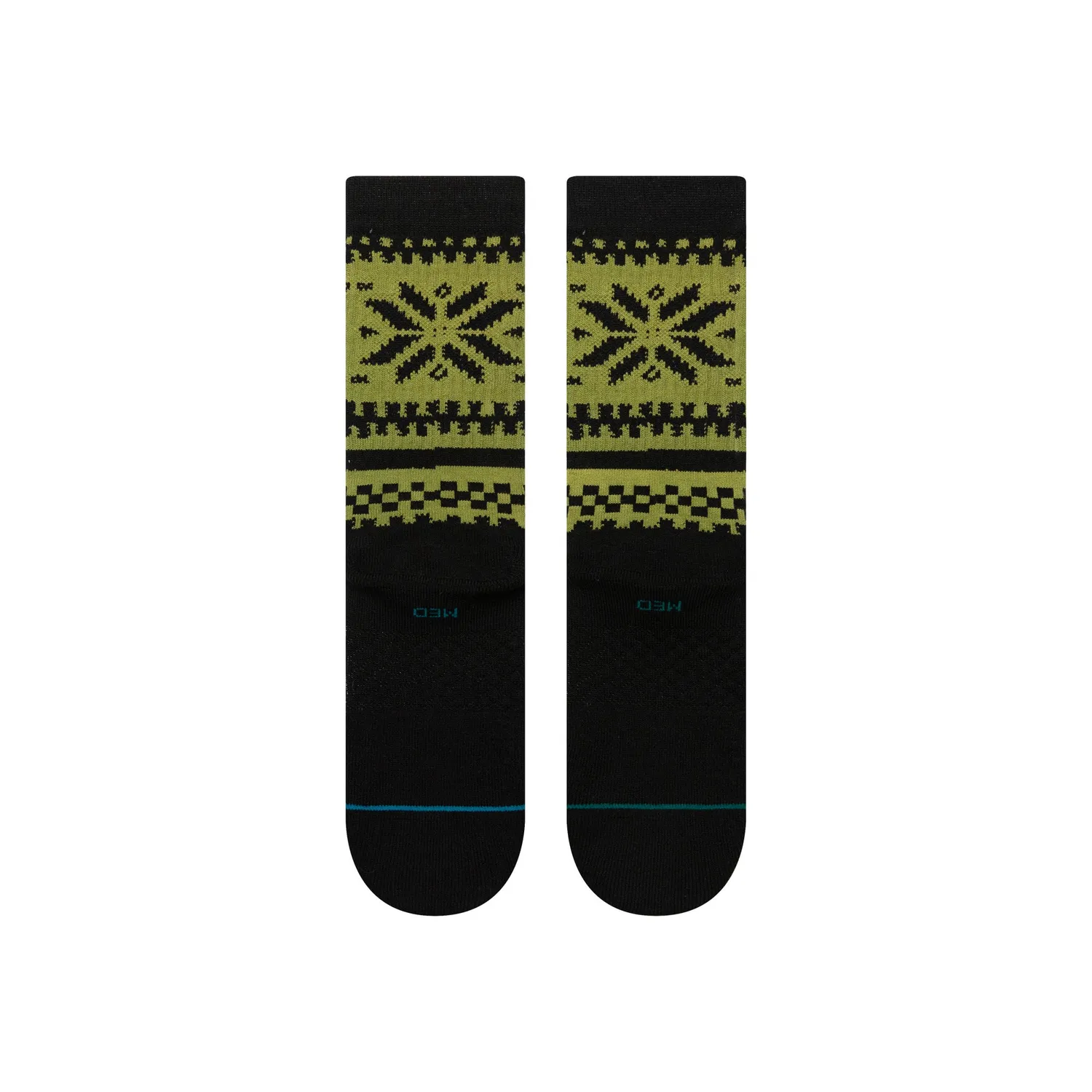Stance Eureka Crew strømper grøn – medium polstring