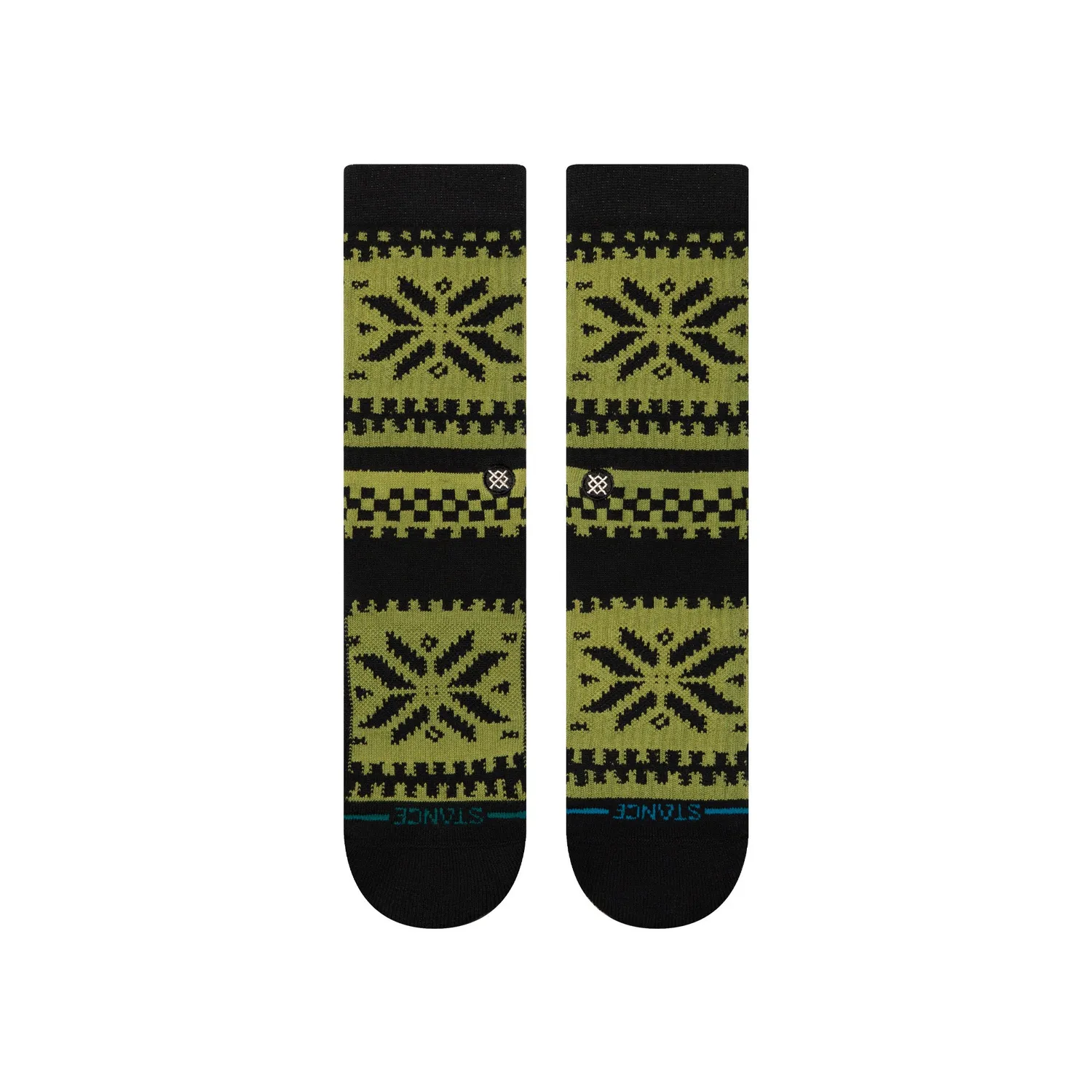 Stance Eureka Crew strømper grøn – medium polstring