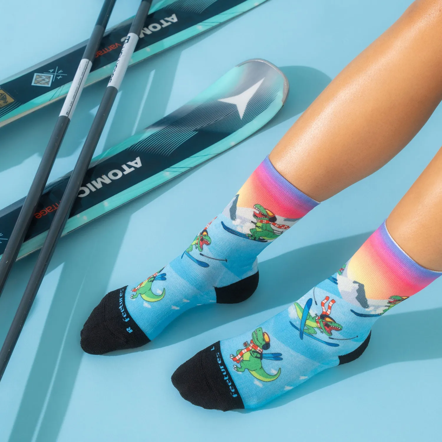 Feetures Elite Light Cushion Mini Crew løbesokker Ski-Rex limit