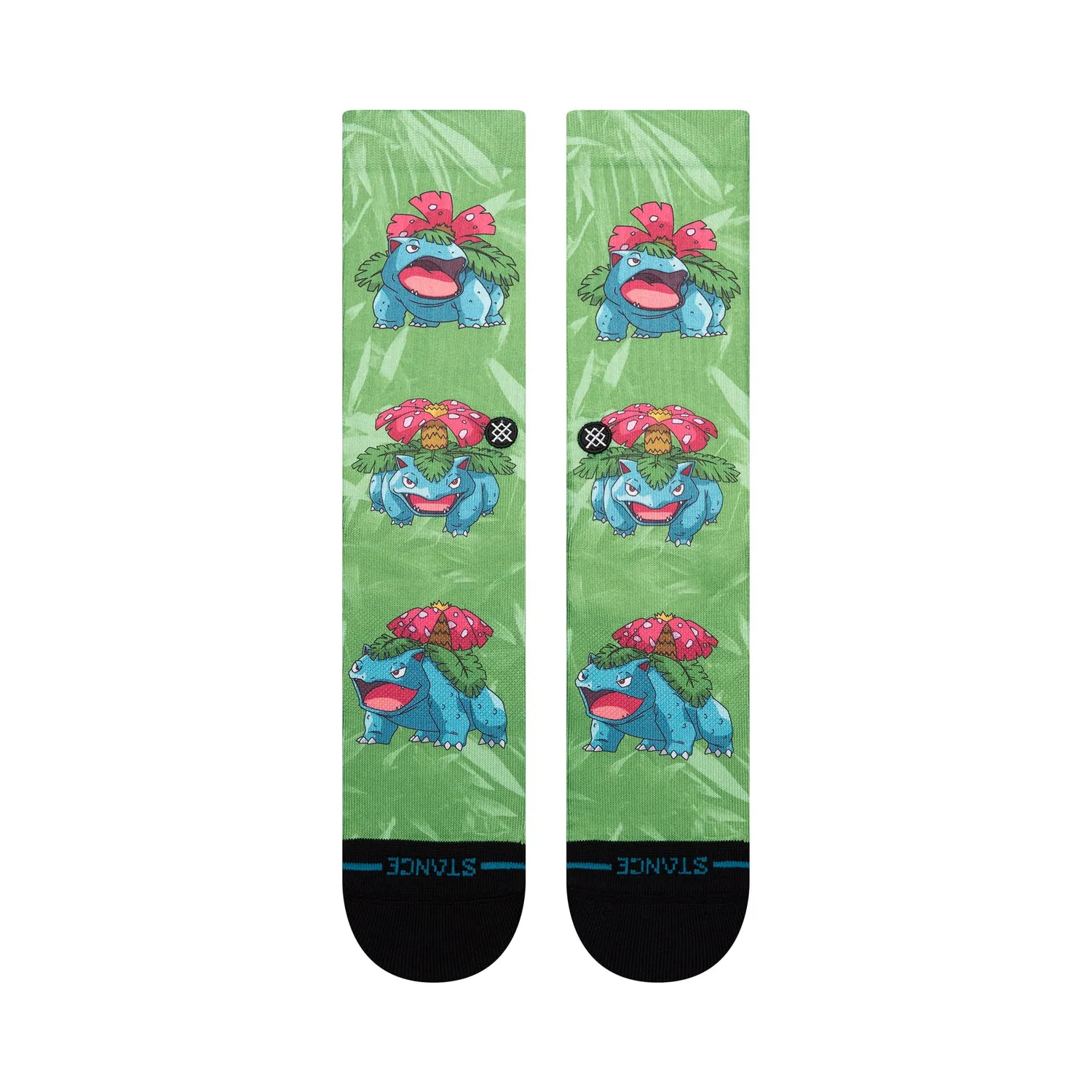Stance Venusaur Crew sokker grøn Pokémon