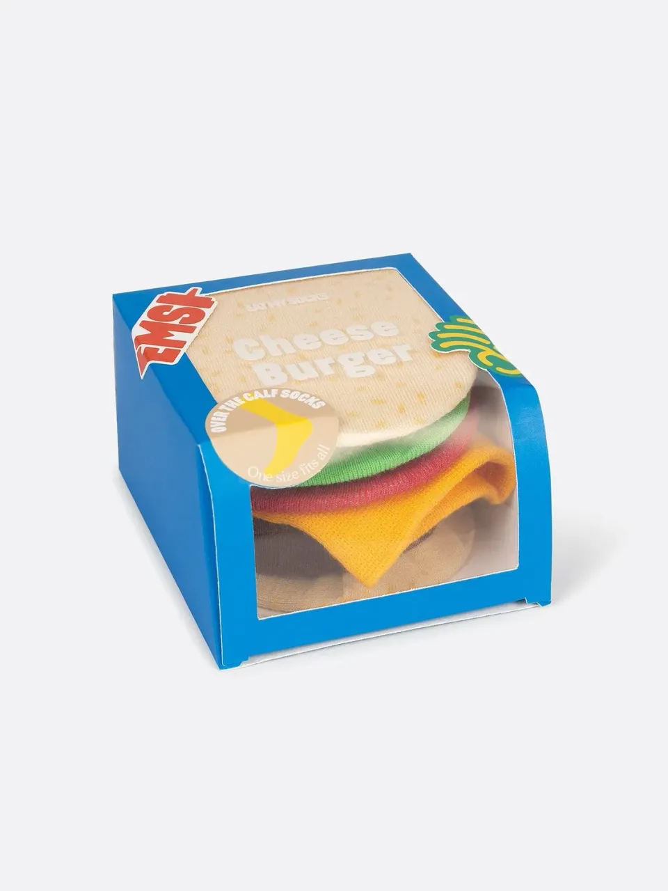 Eat My Socks Cheeseburger sjove strømper