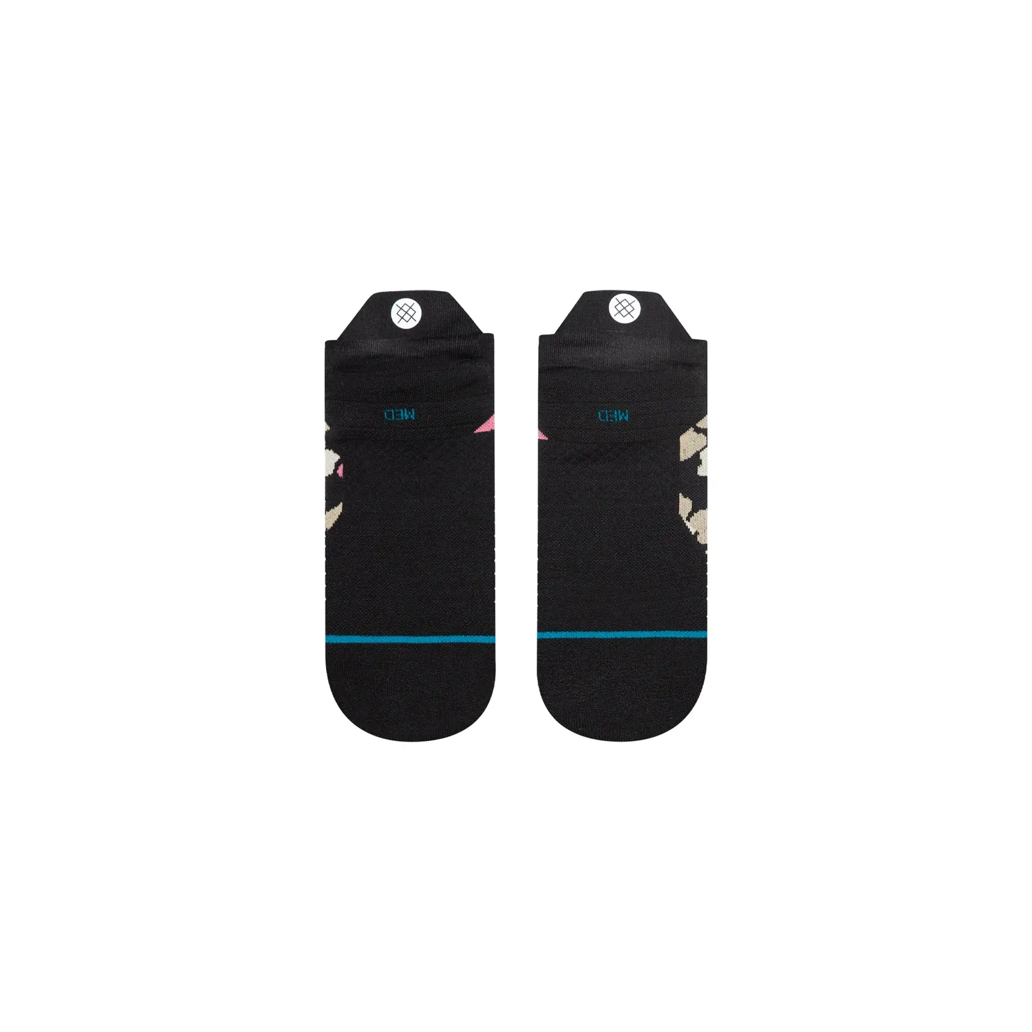 Stance Camo Floral Light Tab løbesokker sort