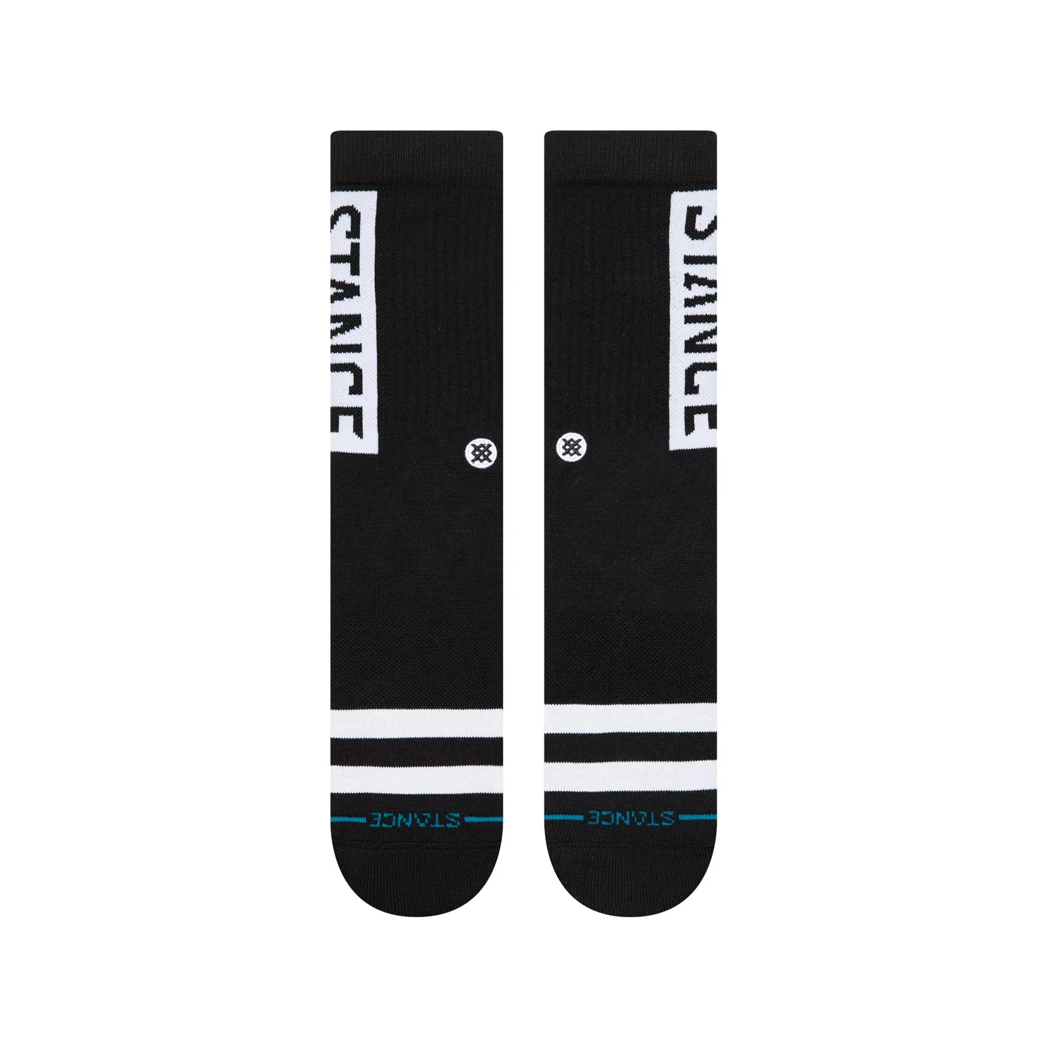 Stance OG Crew strømper sort bomuld