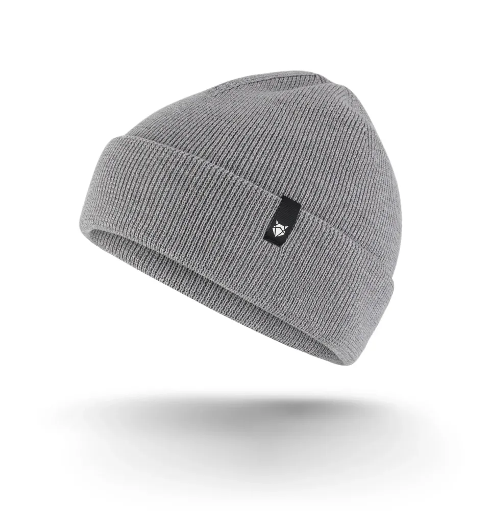 Incylence Merino Beanie Light Grey hue økologisk uld