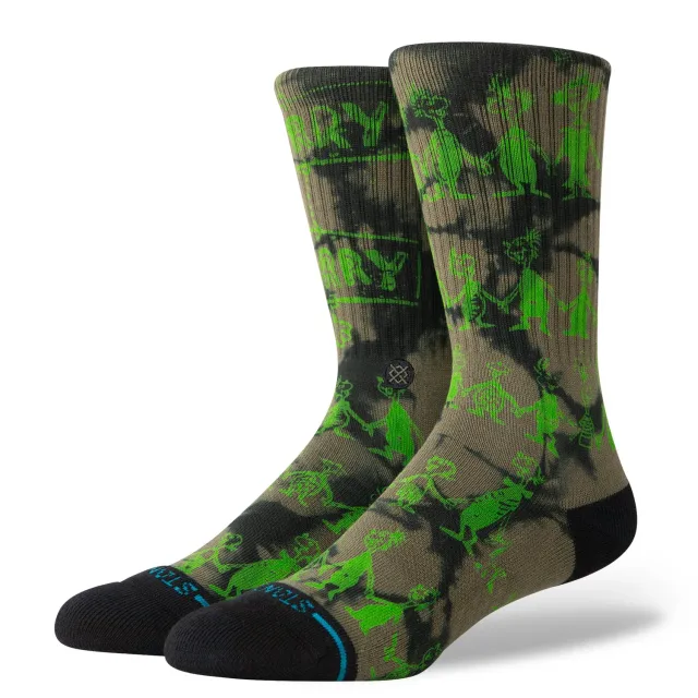 Stance Down in Whoville crew strømper sort – julestrømper