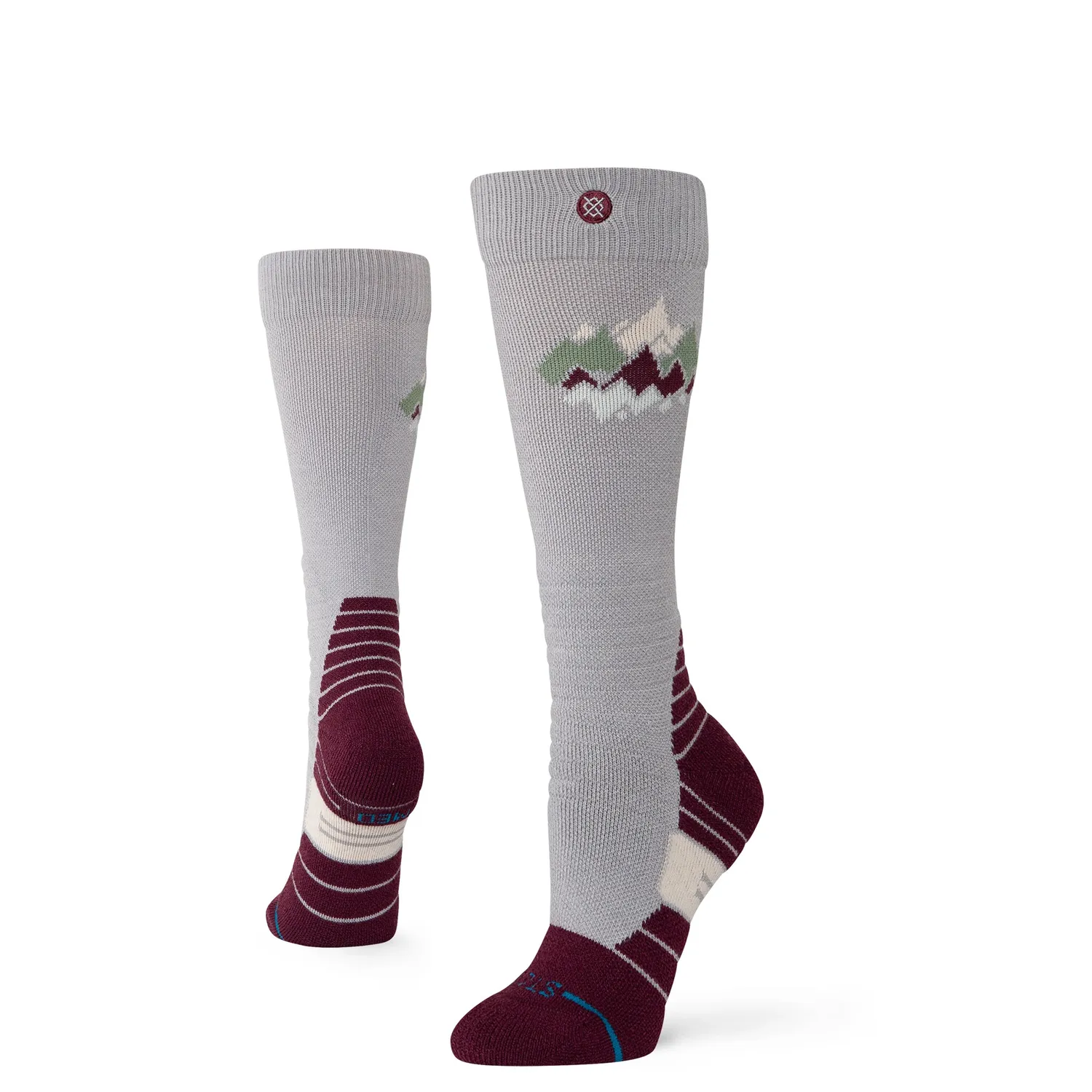 Stance Peaks Mid Wool skisok Fig uld
