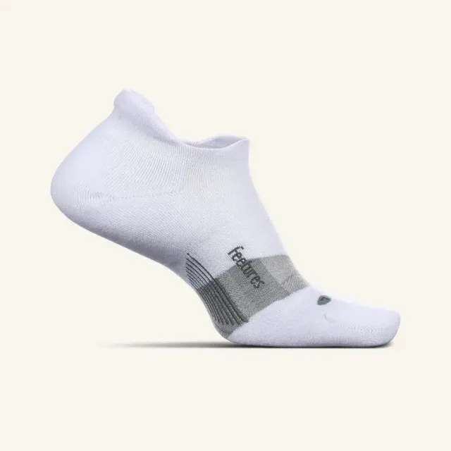 Feetures Merino 10 Ultra Light No Show løbesokker White uld
