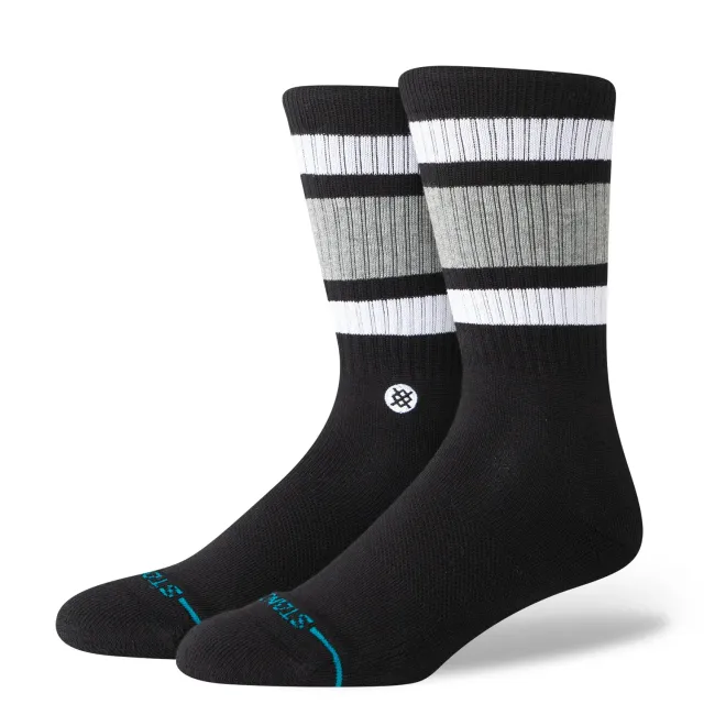Stance Boyd Crew sokker sort medium polstring