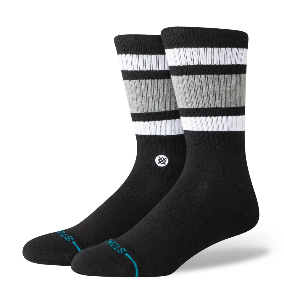 Stance Boyd Crew sokker sort medium polstring
