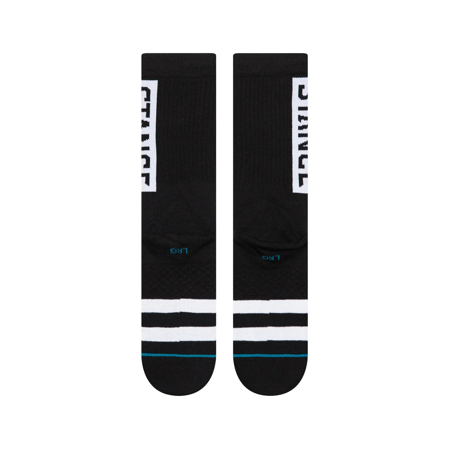 Stance OG Crew strømper sort bomuld