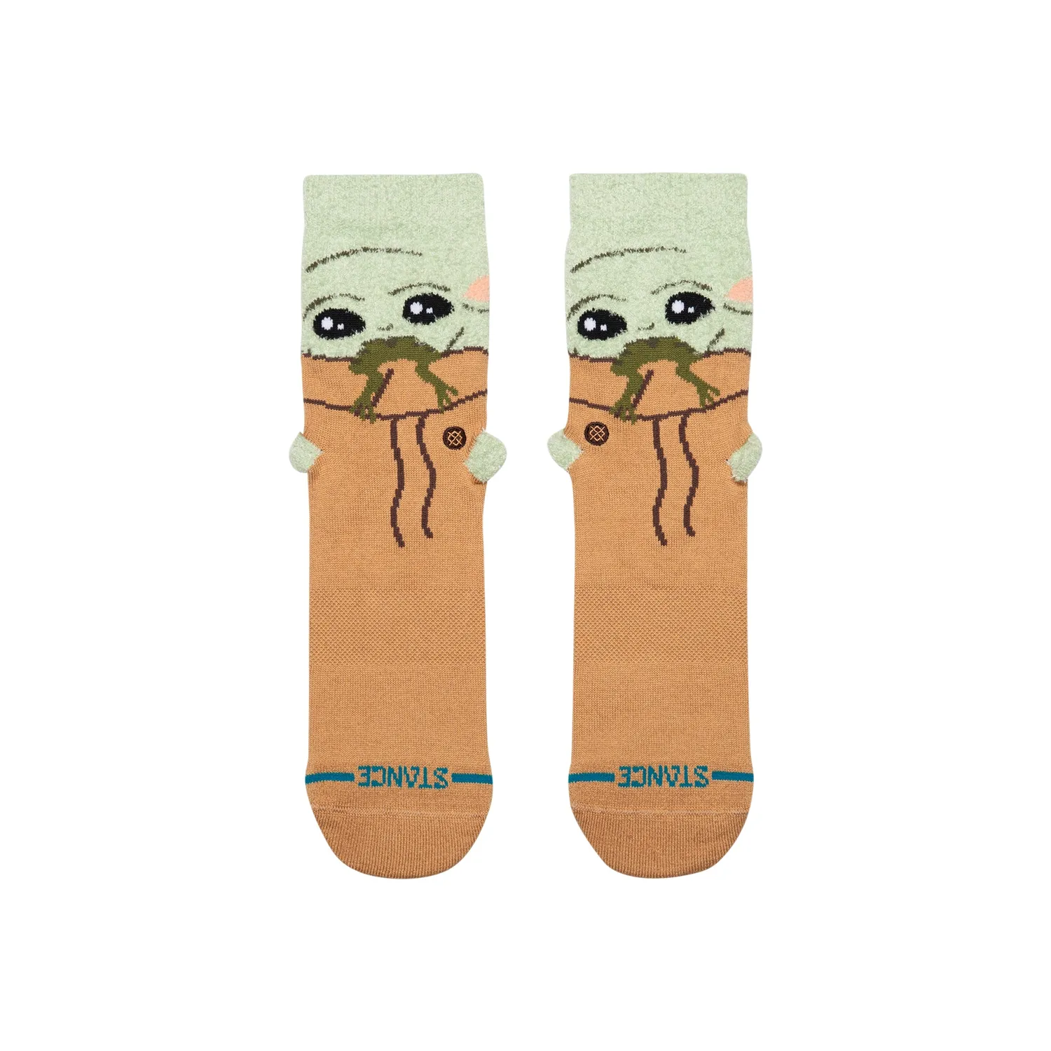 Stance Grogu Hungry Kids Crew strømper Grøn bomuld