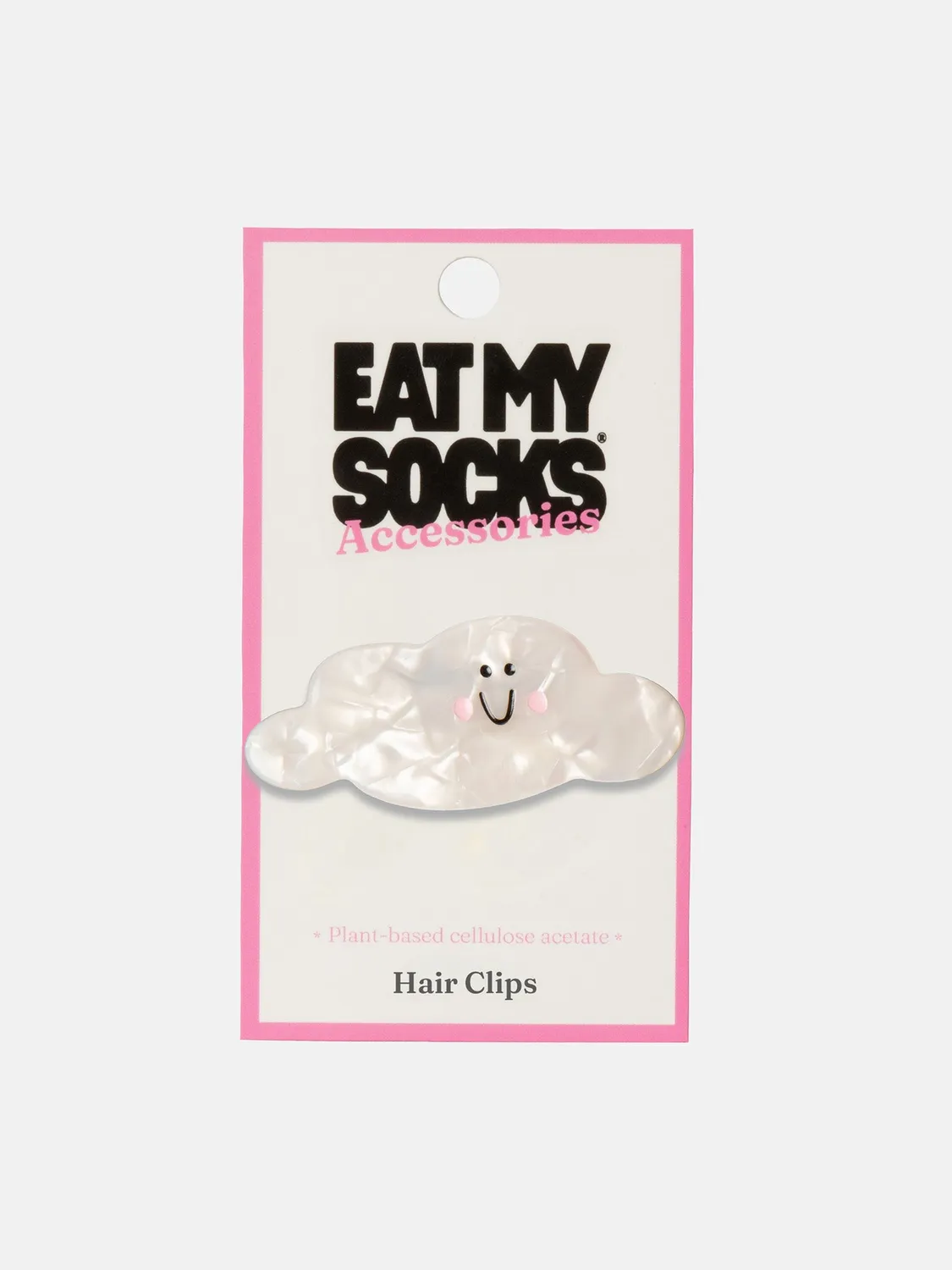 Eat My Socks Cloud hårspænde hvid sky
