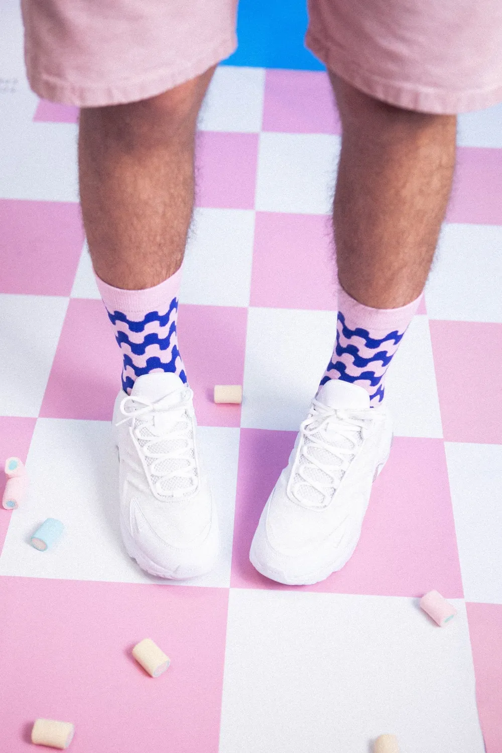 Eat My Socks Sweet Mallows sjove strømper