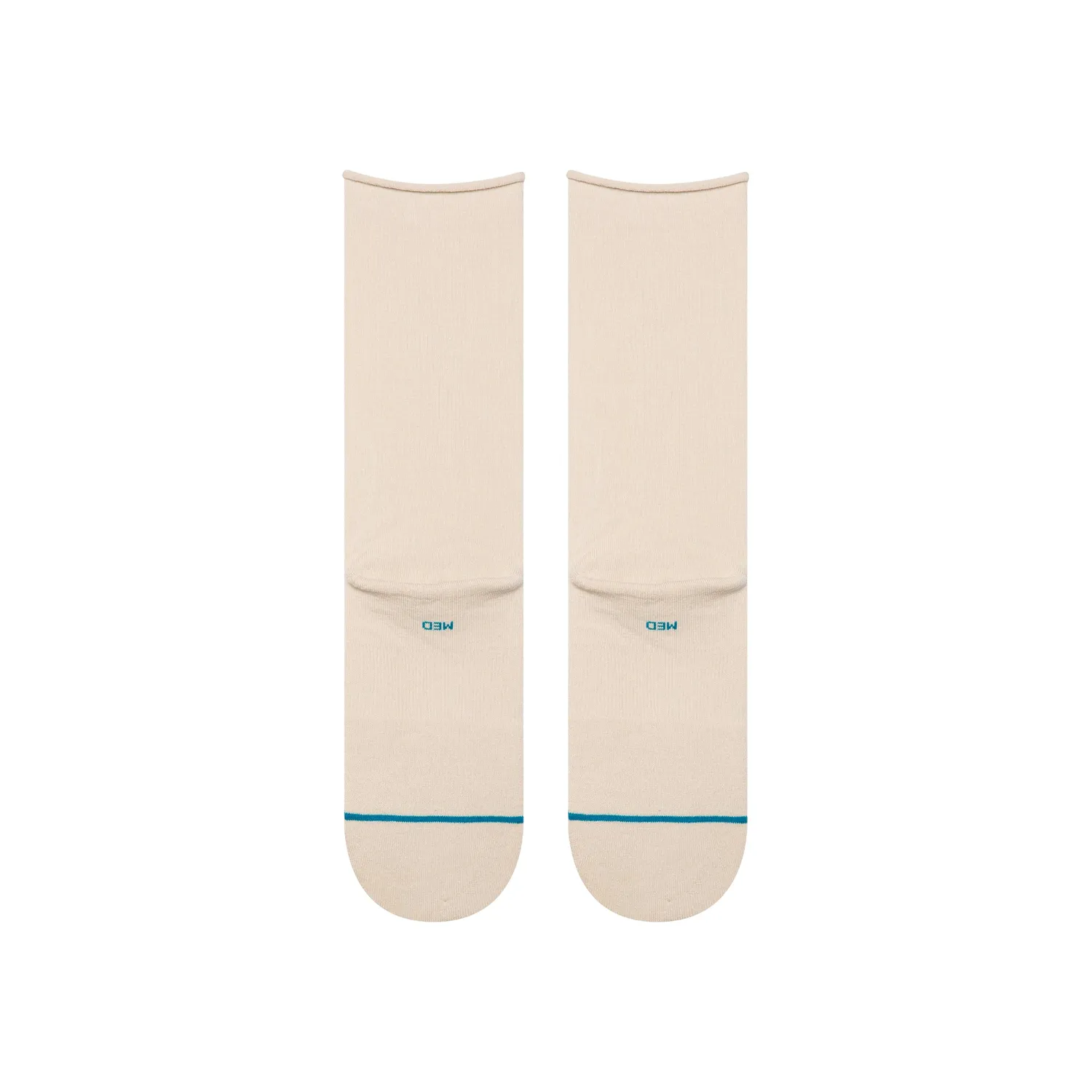 Stance Rolled Solid Crew sokker oatmeal lette
