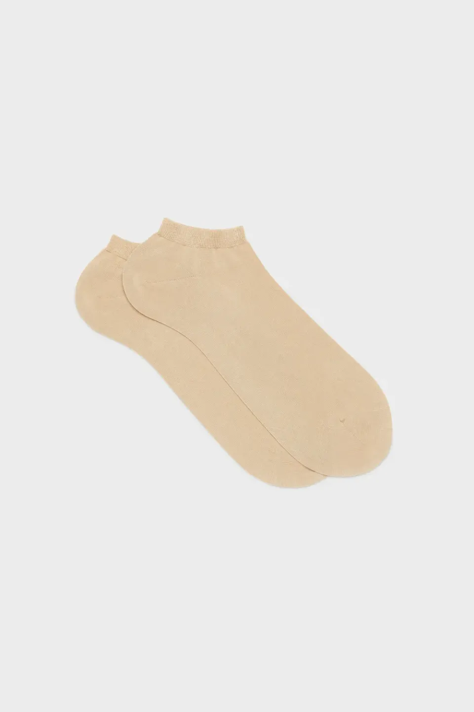 Bresciani Essentials Vito sneakersokker lysebrun bomuld