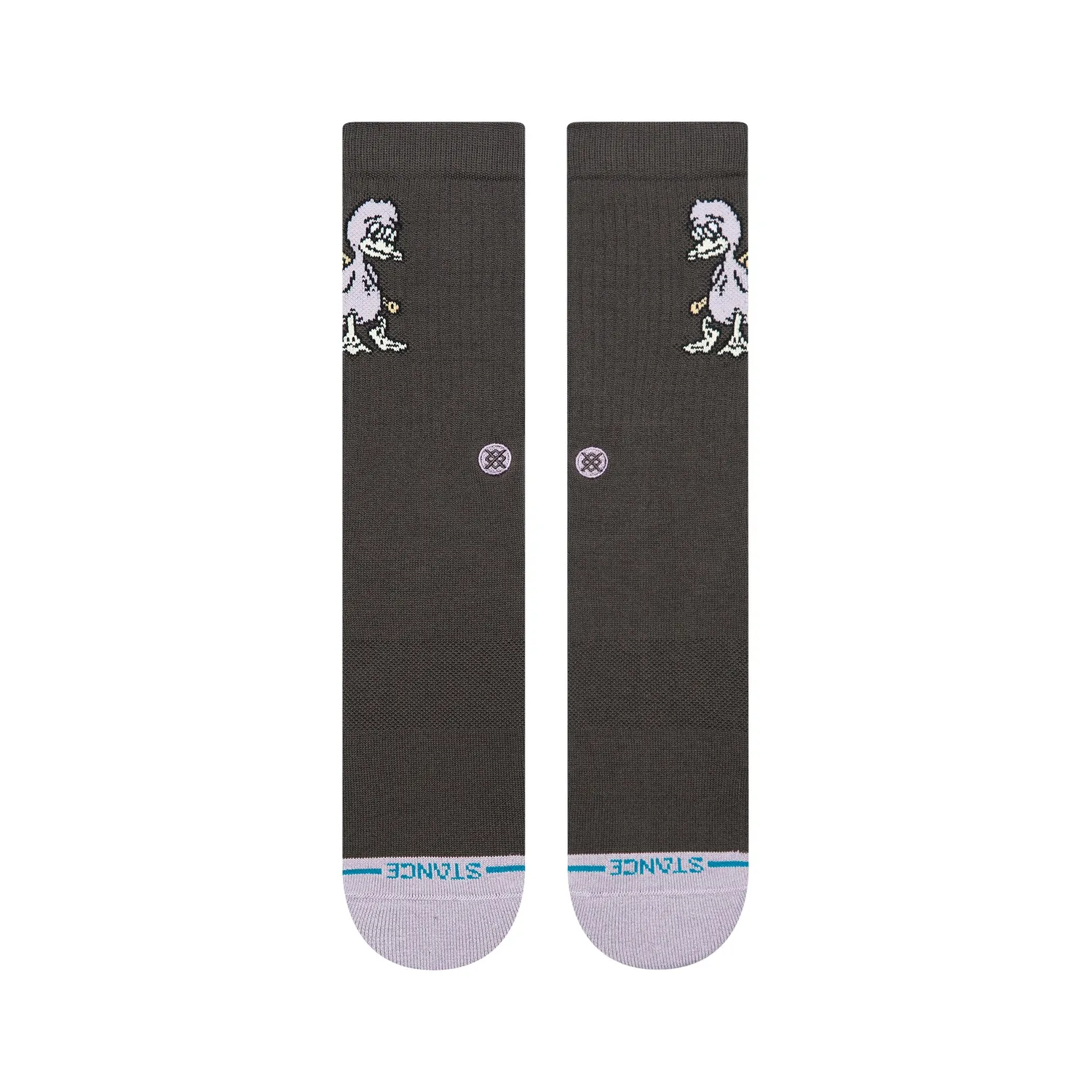 Stance Lights Out crew strømper charcoal medium polstring