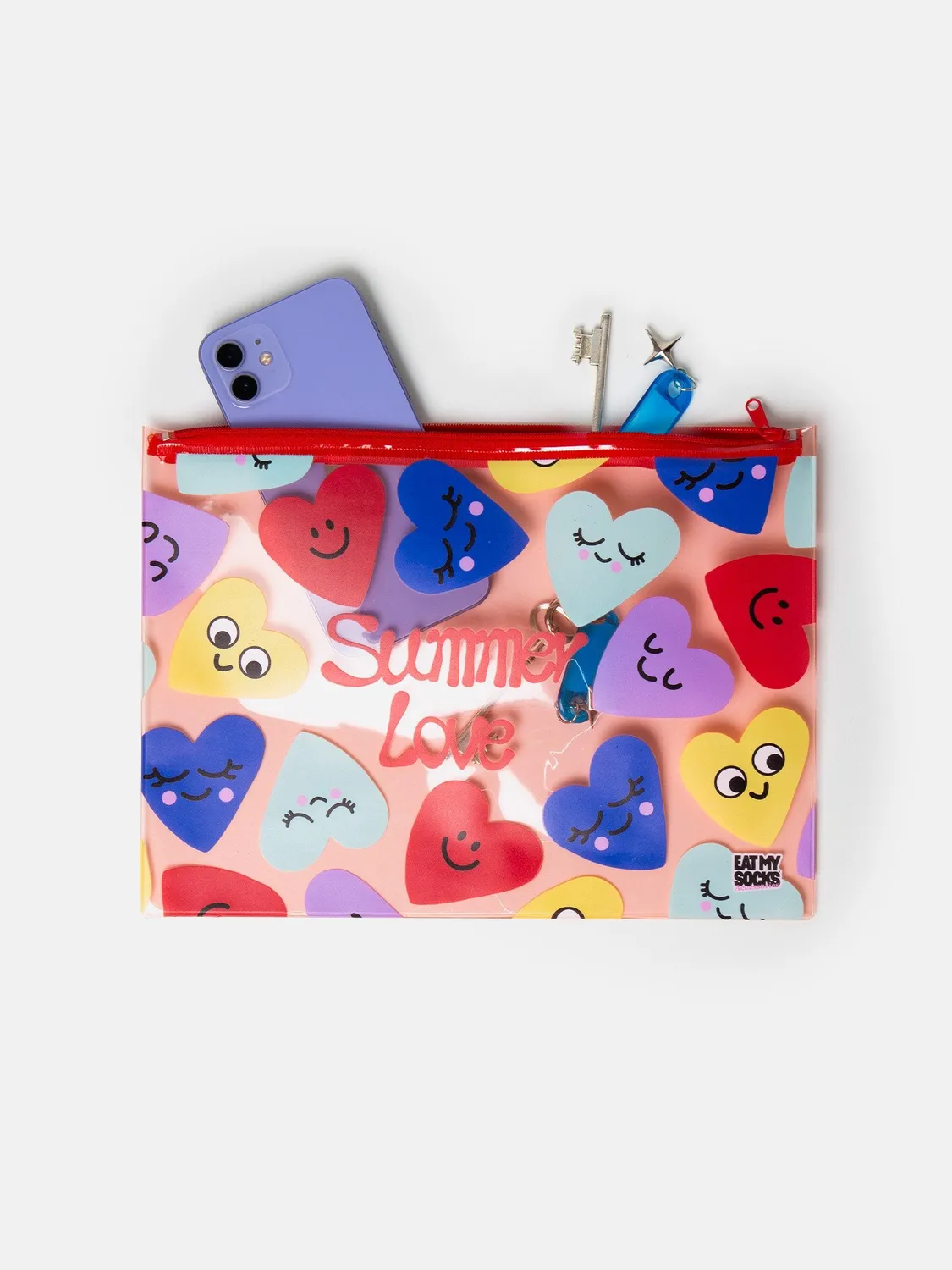 Eat My Socks Summer Love Zip Bag toilettaske vandafvisende