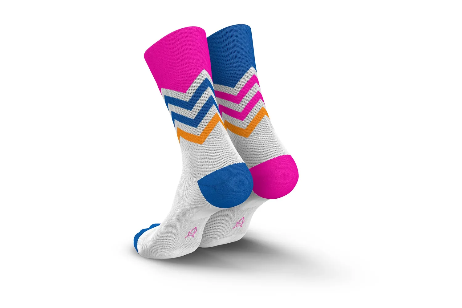 Incylence Running Volts Blue Pink løbestrømper åndbar