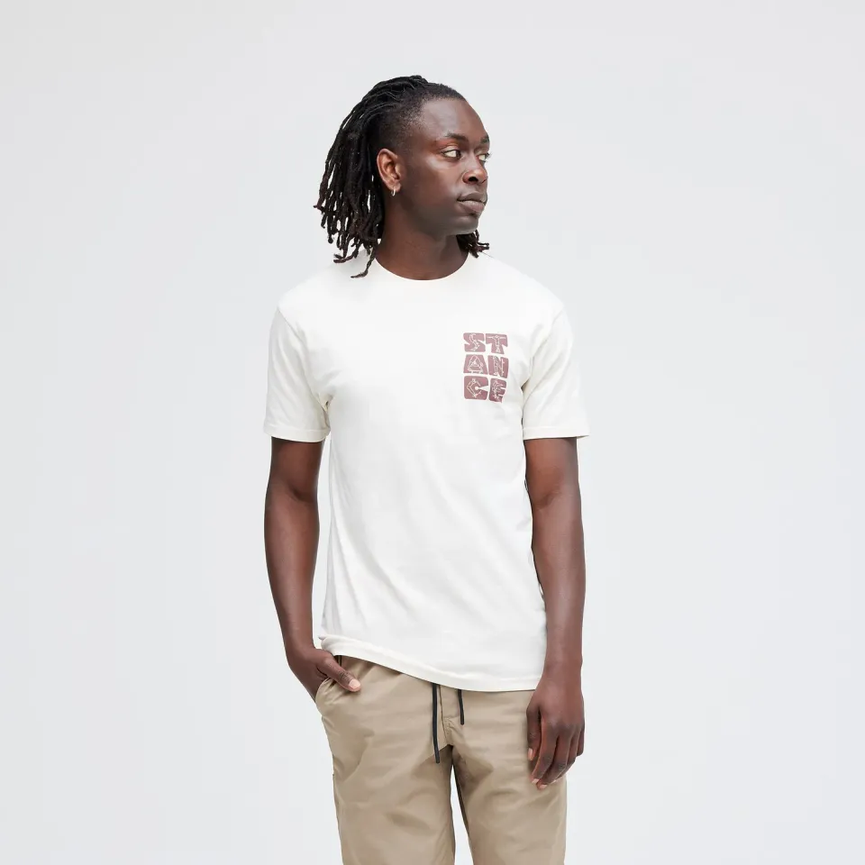 Stance Complicated t-shirt vintage white – bomuld