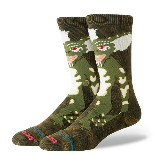 Stance Stripe Gremlins crew sokker mørkegrøn