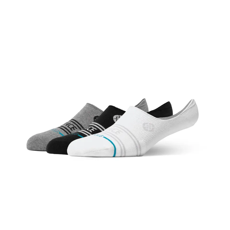 Stance Vital No Show sneakersokker Multi 3-pak bomuld