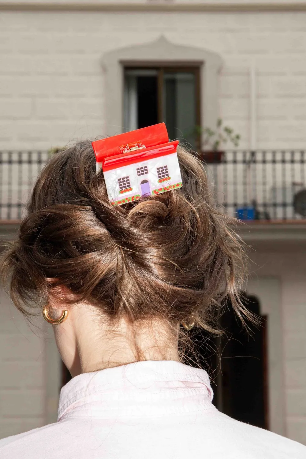 Eat My Socks House Hair Claw hårklemme brun hus