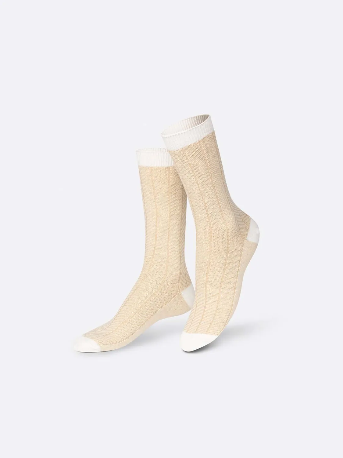 Eat My Socks Petit Camembert sokker ost beige