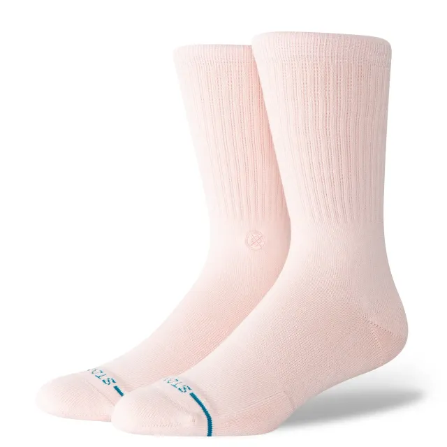 Stance Icon crew strømper pink medium støtte