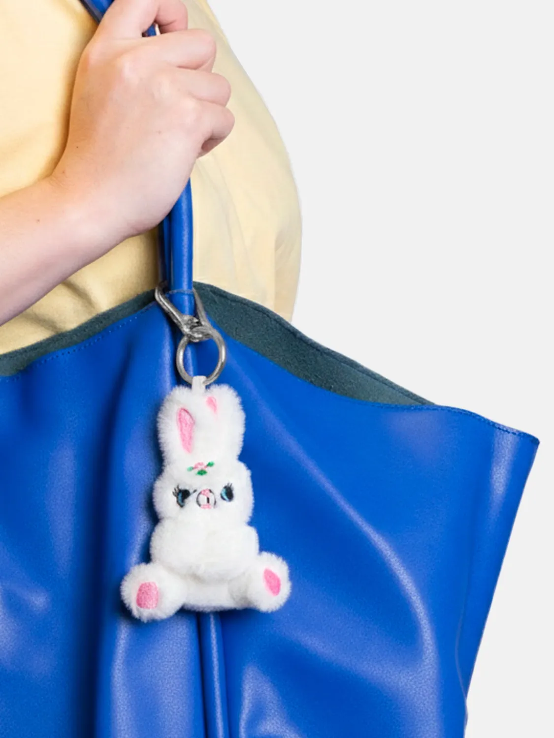 Eat My Socks Bunny Bag Charm taskevedhæng blød plys