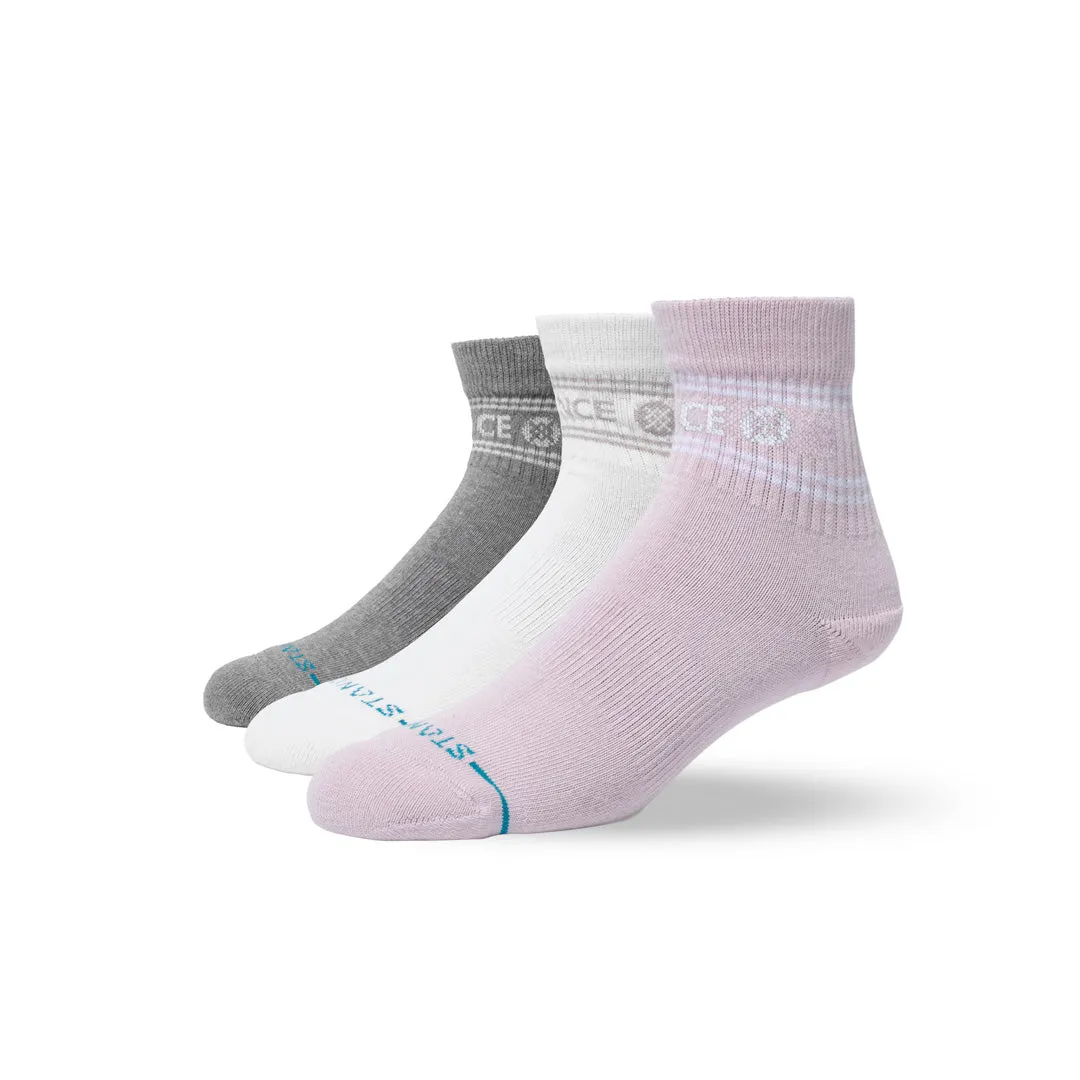 Stance Vital quarter strømper lilla 3-pak bomuld
