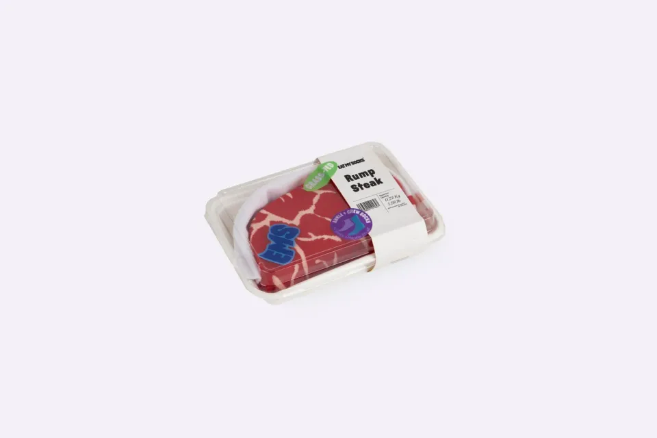 Eat My Socks Rump Steak sokker 2 par sjove