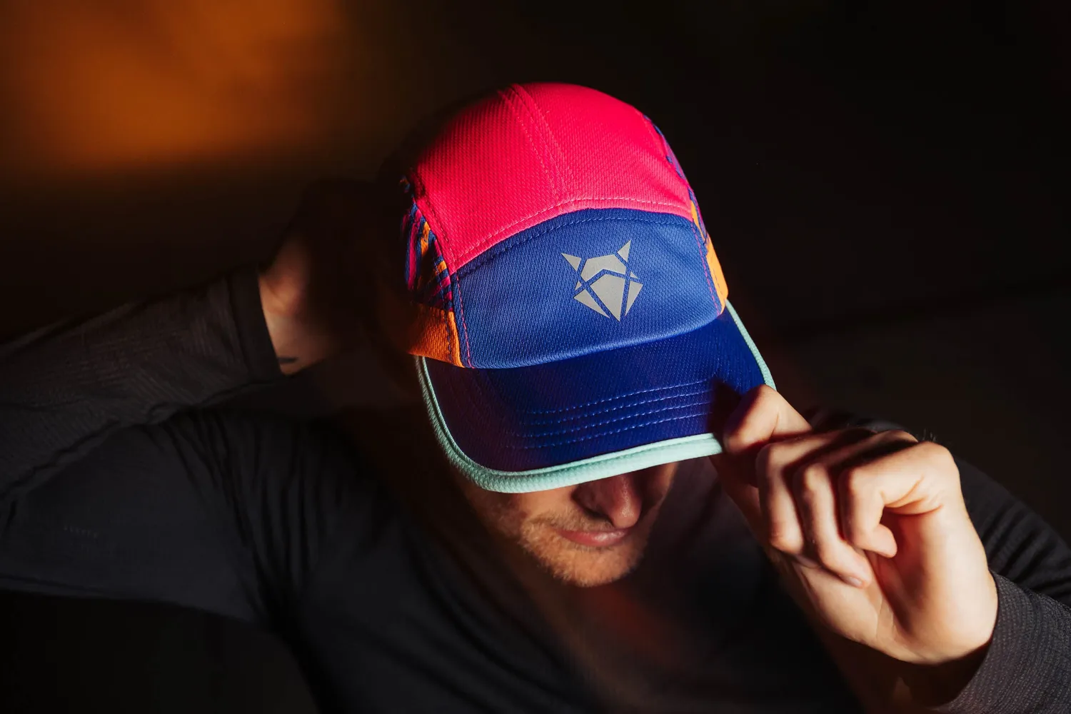 Incylence Trail Running Cap løbekasket sunset vibrance – let