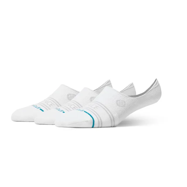 Stance Vital No Show strømper 3-pak hvid let