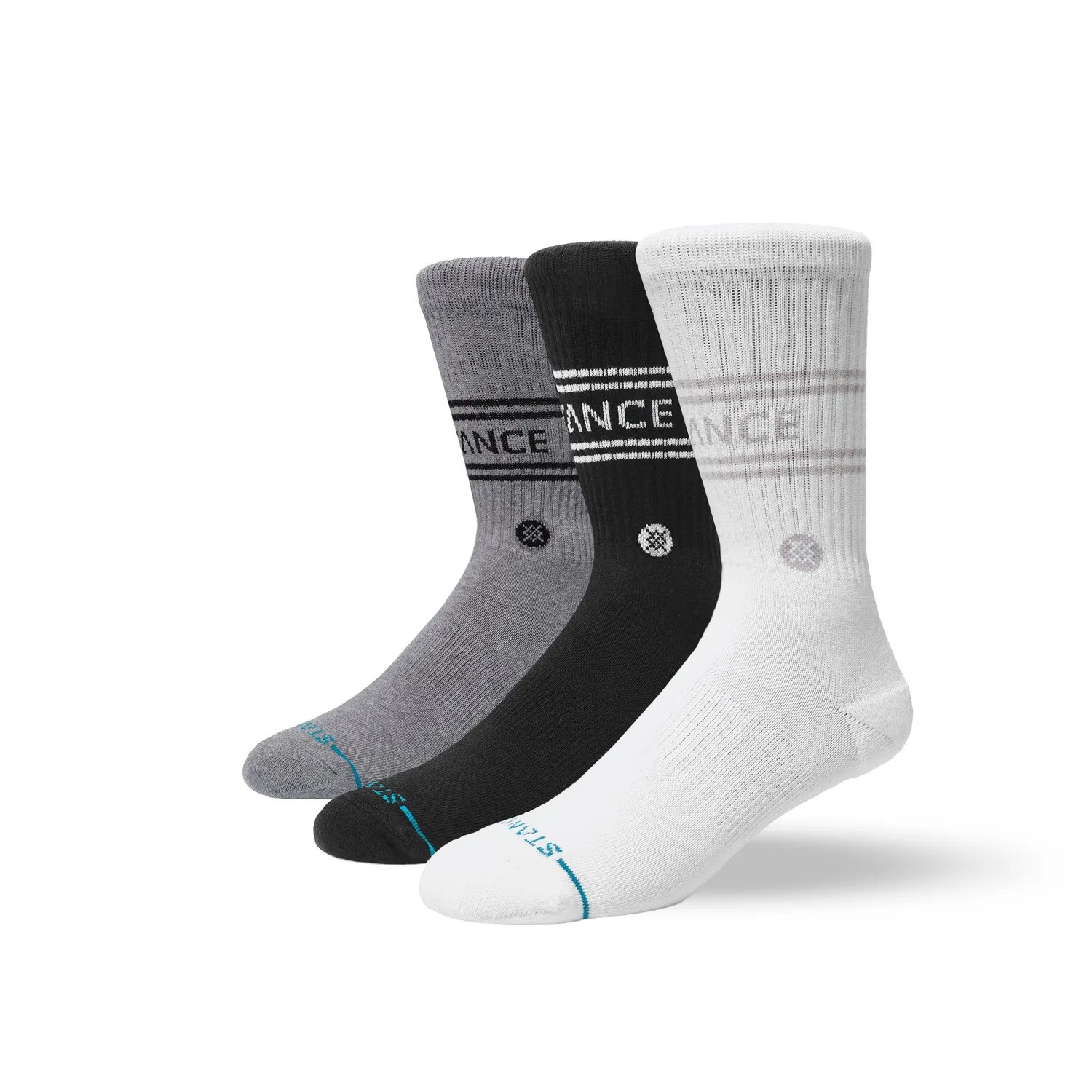 Stance Vital Crew strømper multi 3-pak L medium