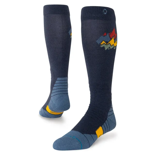 Stance Peaks Mid Wool skistrømper navy – uld