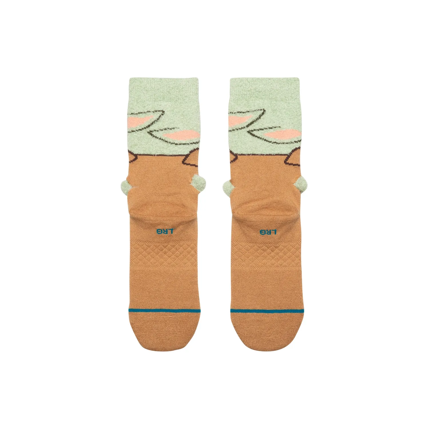 Stance Grogu Hungry Kids Crew strømper Grøn bomuld