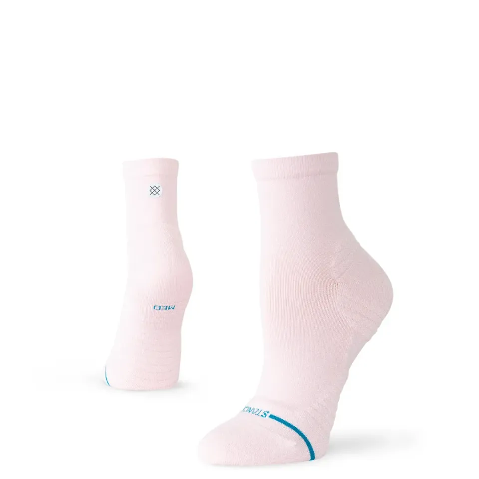 Stance Solid Light Quarter løbestrømper pink let