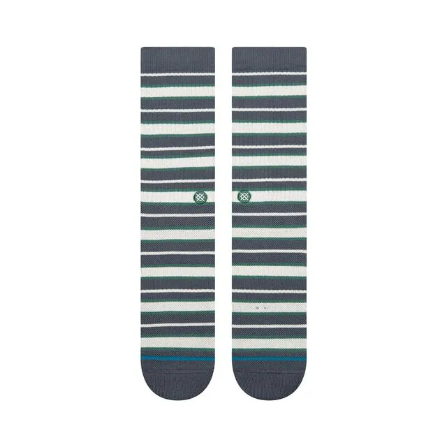 Stance Signature Stripe crewstrømper turbulence bomuld