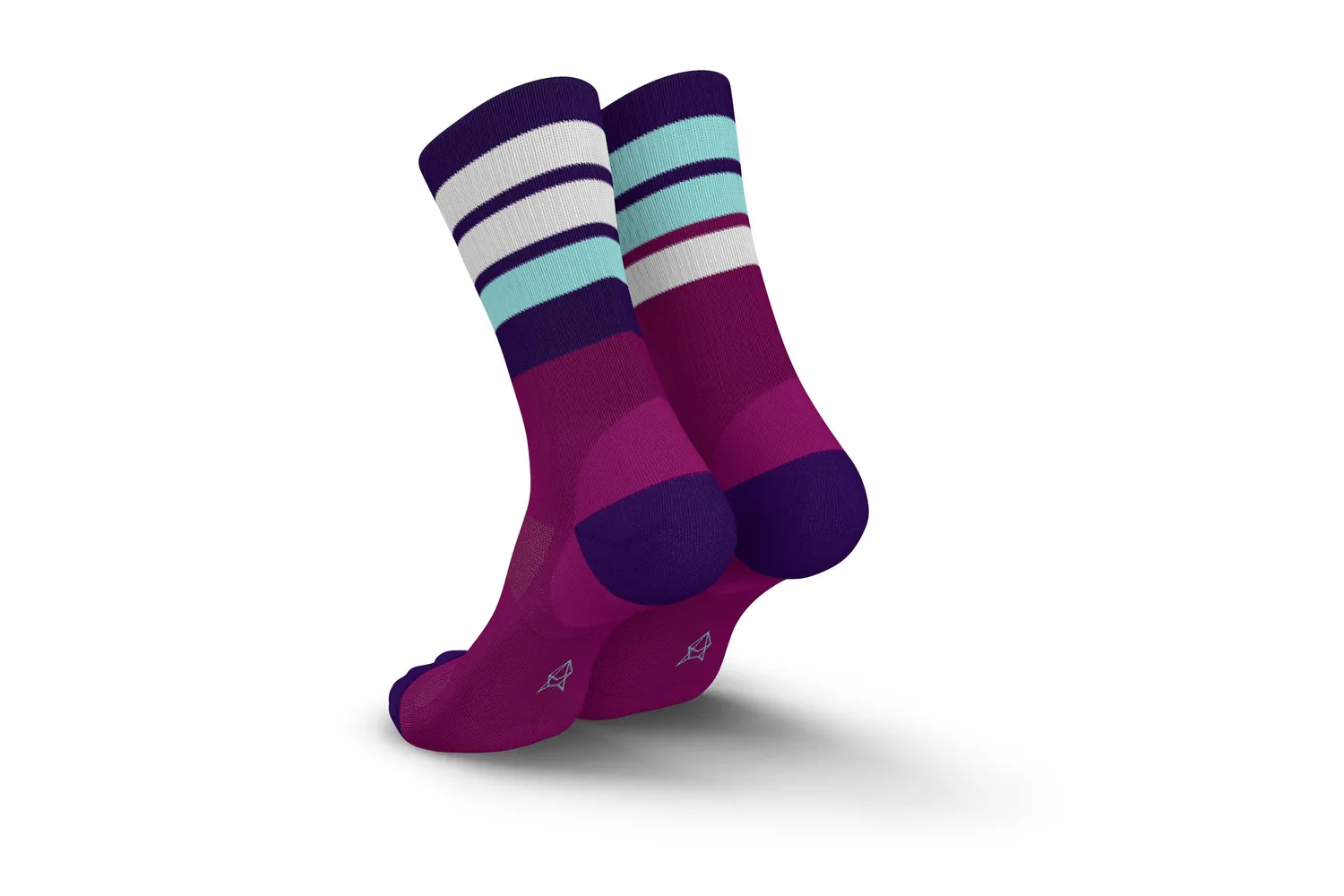 Incylence Merino Strive Magenta Cyan strømper merinould
